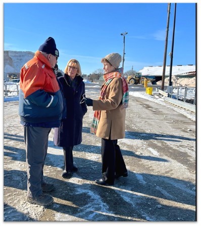 1.31.22 Senators Shaheen, Hassan Discuss Infrastructure Funding for Portsmouth’s Waterways at NH Port Authority 1